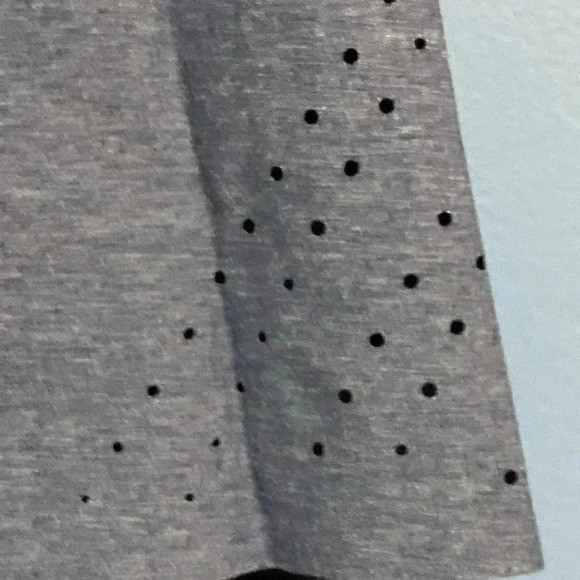 QUECHUA WO NAVY ATHLETIC LEGGINGS WITH OVER SHORTS  NYLON SPANDEX  BLEND NO TAGS - Picture 9 of 11